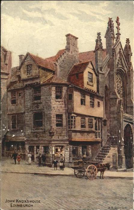 Edinburgh Scotland Kutsche John Knoxs House