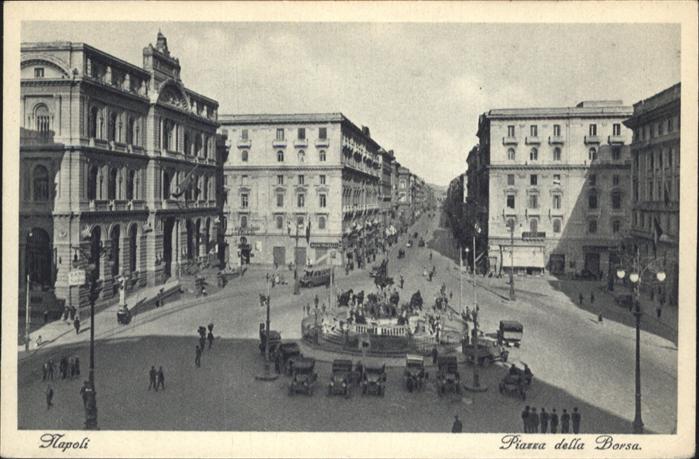 Napoli Neapel Piazza Borsa