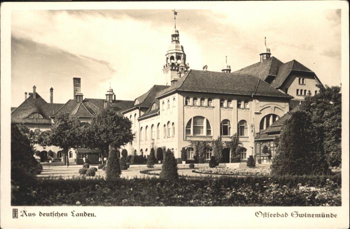 Swinemuende Ostseebad Westpommern Kurhaus Rosengarten