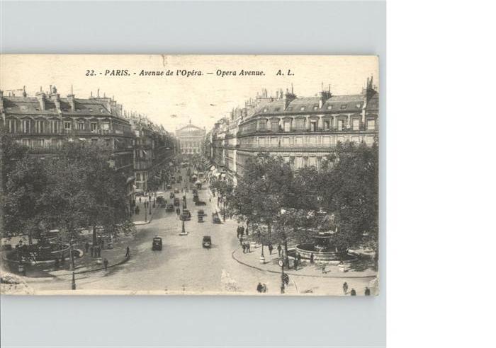 Paris Avenue de Opera Avenue