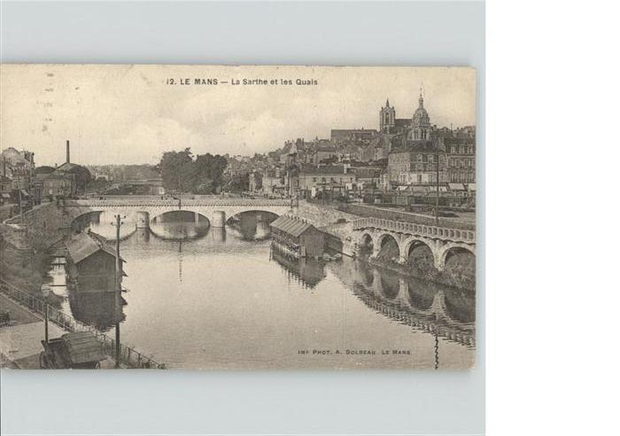 Le Mans Sarthe Sarthe Quais Brücke