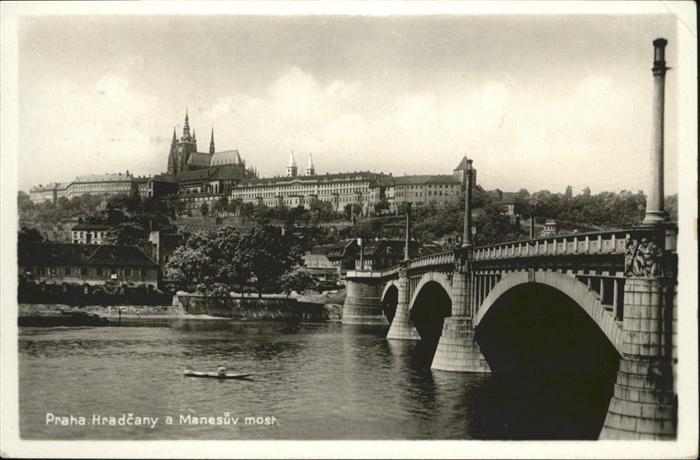 Prag Prahy Prague Manesuv Most
