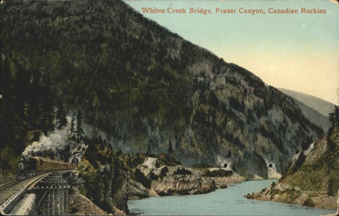 Fraser Canyon Whites Creek Bridge Canadian Rockies Zug