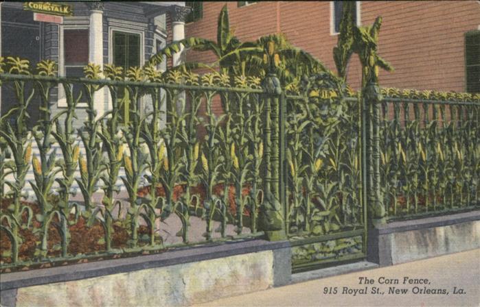 New Orleans Louisiana Corn Fence