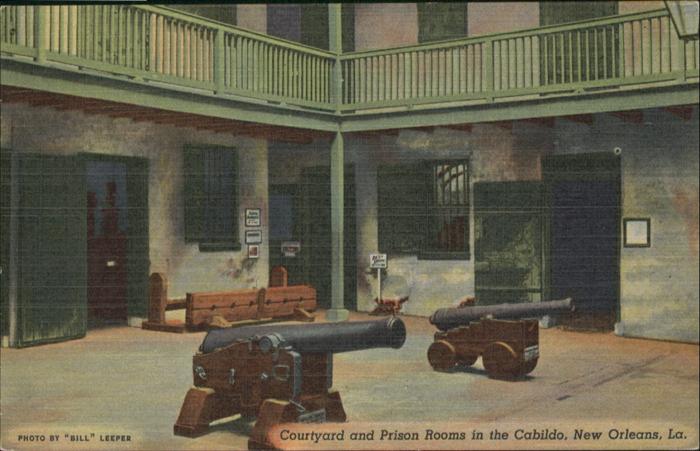 New Orleans Louisiana Courtyard Prison Rooms Cabildo