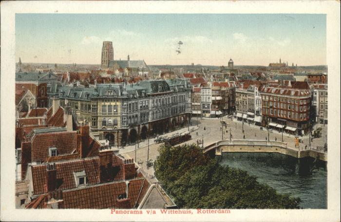 Rotterdam Wittehuis Brücke Strassenbahn