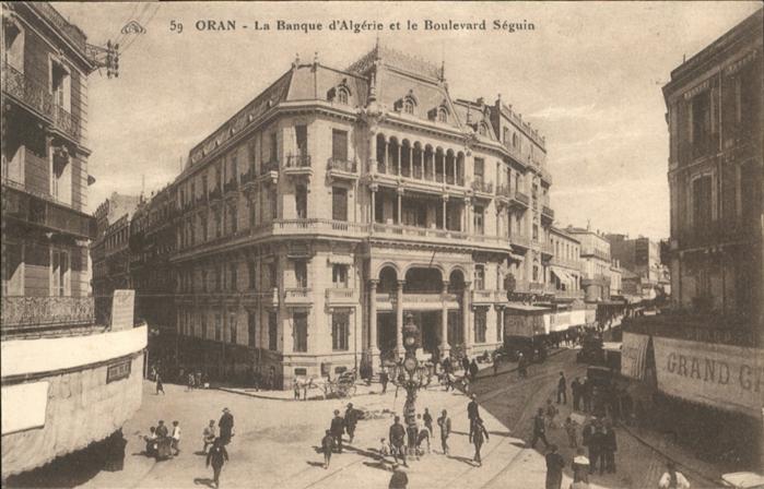 Oran Algerie Banque Algerie Boulevard Seguin