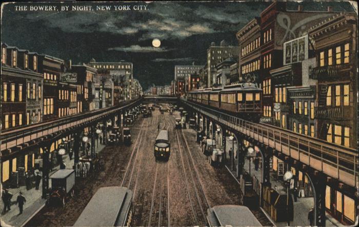 New York City Bowery Strassenbahn