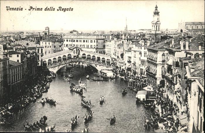 Venezia Venedig Regata Bruecke