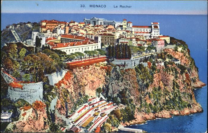 Monaco Le Rocher Fliegeraufnahme