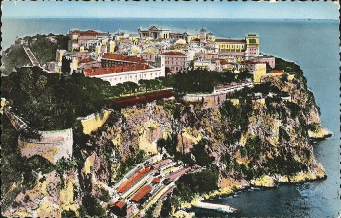 Monaco Le Rocher Fliegeraufnahme