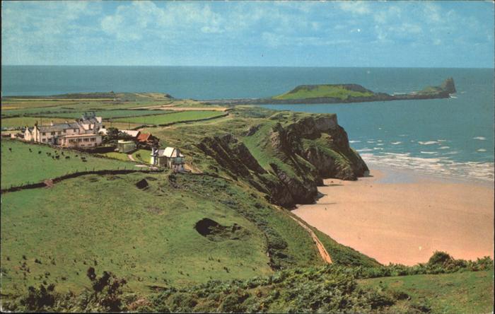 Gower United States Rhossili Bay Worms Head