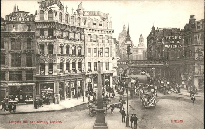 London Ludgate Hille and Circus Kutsche