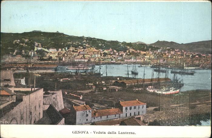 Genova Genua Liguria Schiff Lanterna