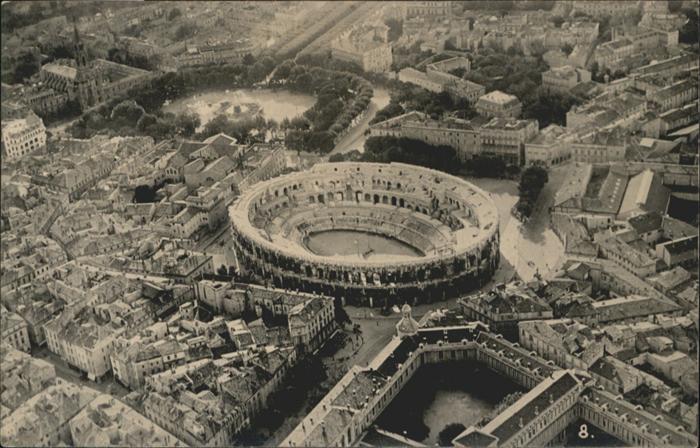 Nimes Fliegeraufnahme