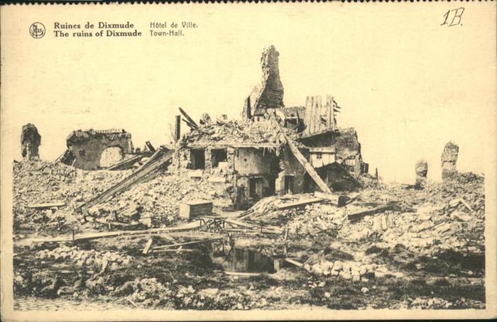 Dixmude Ruines Hotel de Ville