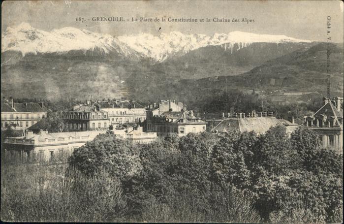 Grenoble Place de la Constitution
Chaine des Al