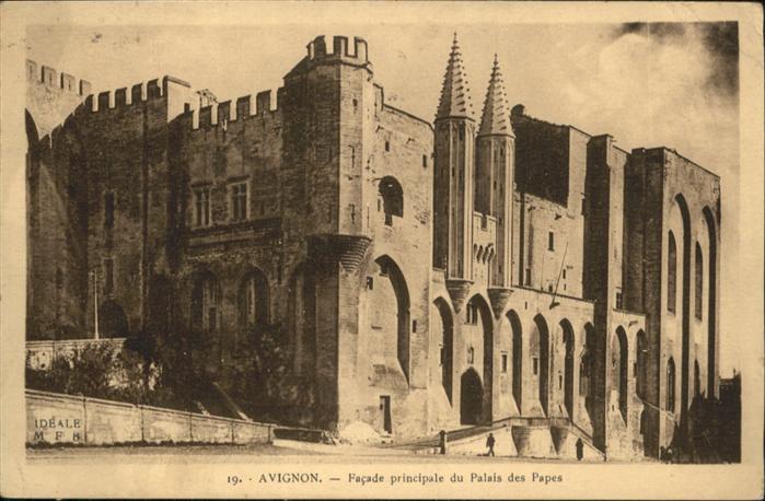 Avignon Vaucluse Facade principale du Palais des Papes