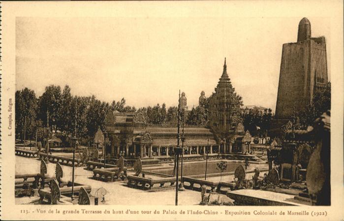Marseille Bouches-du-Rhone Exposition Coloniale de Marseille 1922