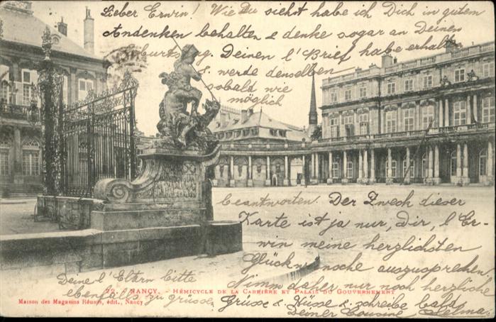 Nancy Lothringen Hemicycle de la Carrière