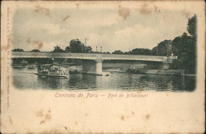 Paris Environs
Pont de Billancourt