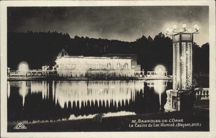 Bagnoles-de-l Orne Casino du Lac illumine
