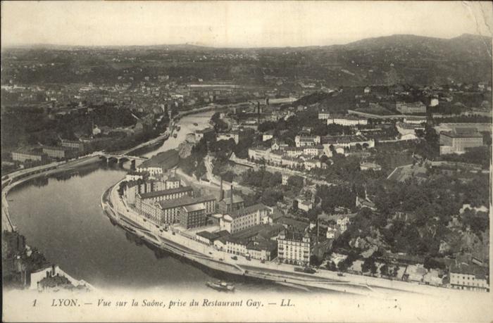 Lyon France Vue sur la Saone