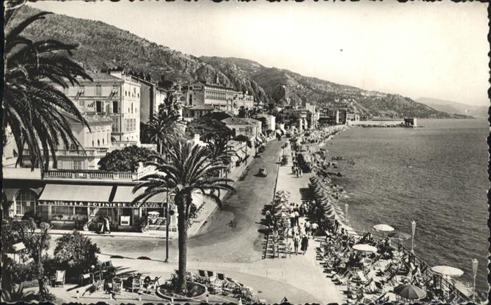 Menton Alpes Maritimes Promenade 
Plage
vues du Casino