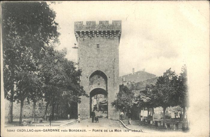 Cadillac sur Garonne Porte de la Mer