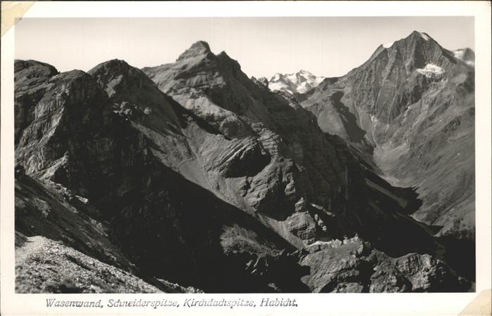 Kirchdachspitze Wasenwand Schneiderspitze Habicht