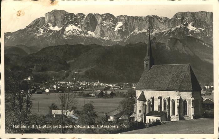 Hallein St Margarethen Kirche  Untersberg