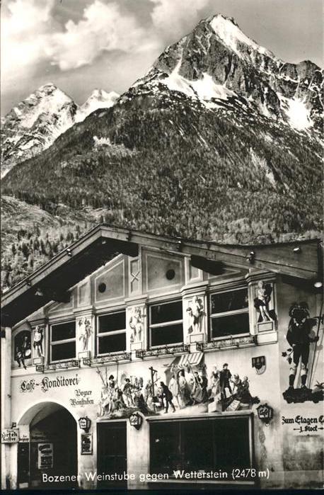 Bozen Suedtirol Weinstube Wetterstein