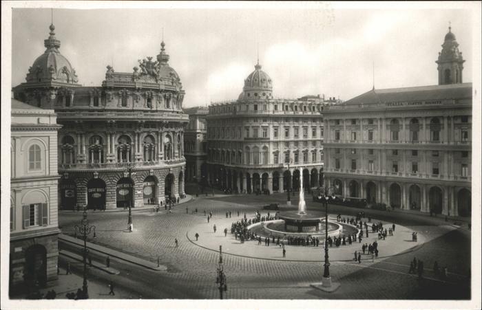 Genova Genua Liguria Piazza de Gerrari Springbrunnen
