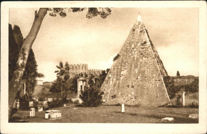 Rom Roma Piramidi Caio Cestio