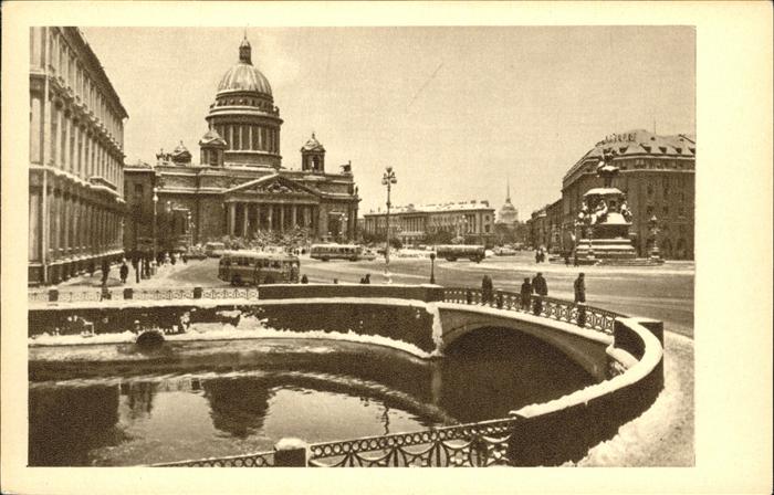 Leningrad St Petersburg St Isaacs Square