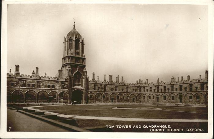 Oxford Oxfordshire Christ Church Tom Tower