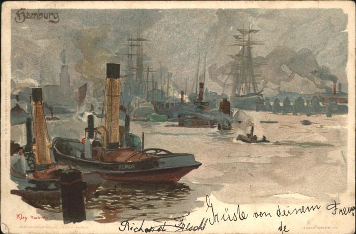 Hamburg Schiff Kuenstler Kley