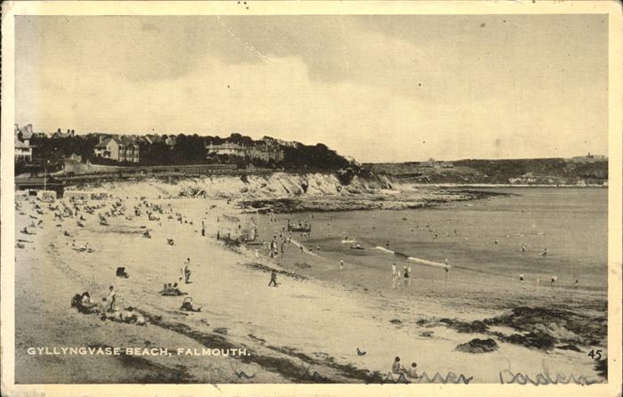 Falmouth Cornwall Gyllyngvase Beach