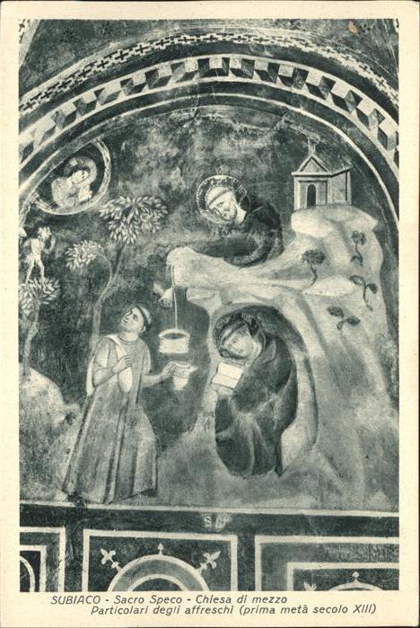 Subiaco Sacro Speco Chiesa mezzo