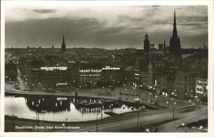 Stockholm Utsikt fran Katarinahissen