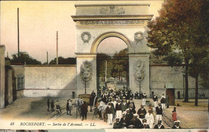 Rochefort Charente-Maritime Sortie de l'Arsenal
