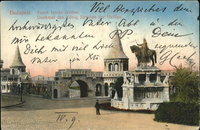 Budapest Denkmal König Stephan