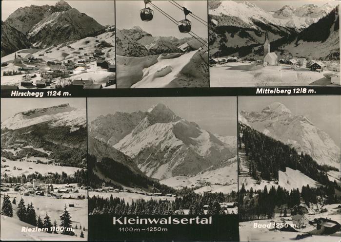 Mittelberg Kleinwalsertal Hirschegg Riezlern Seilbahn