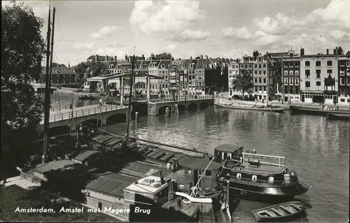 Amsterdam Niederlande Bruecke Schiff