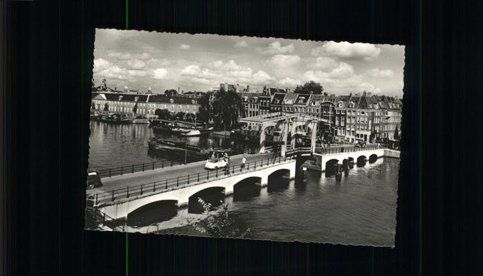 Amsterdam Niederlande Magere Brug Schiff