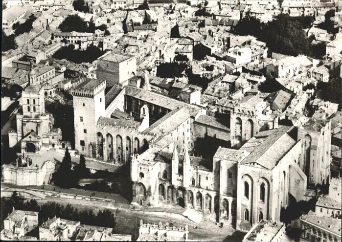 Avignon Vaucluse Palais des Papes Dom Fliegeraufnahme