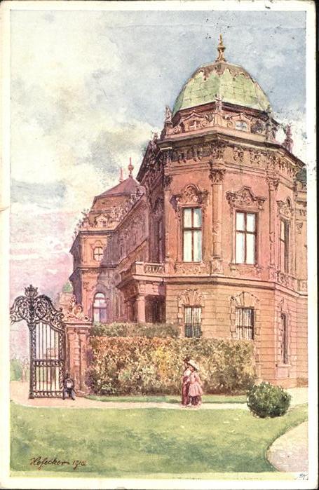 Wien Schloss Belvedere Künstler Hofecker