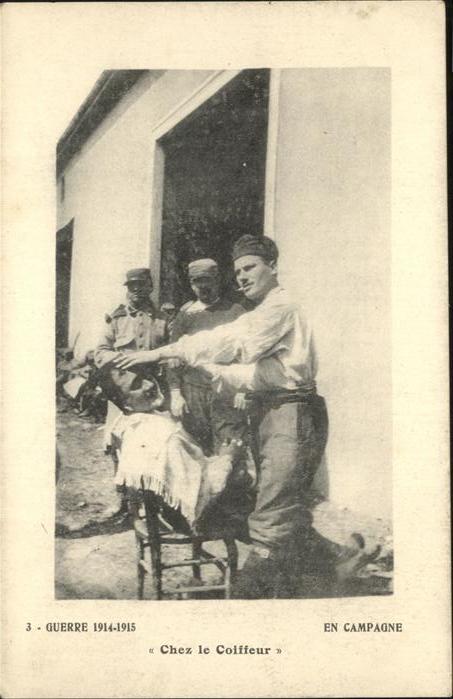 Soldatenleben WK1 Friseur Coiffeur