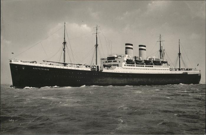 Dampfer Oceanliner Deutschland Hamburg Amerika Linie