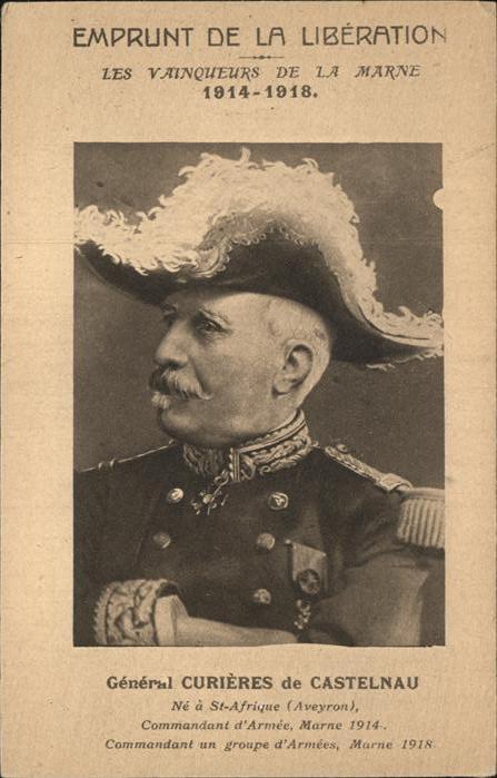 Generaele General Curieres de Castelnau